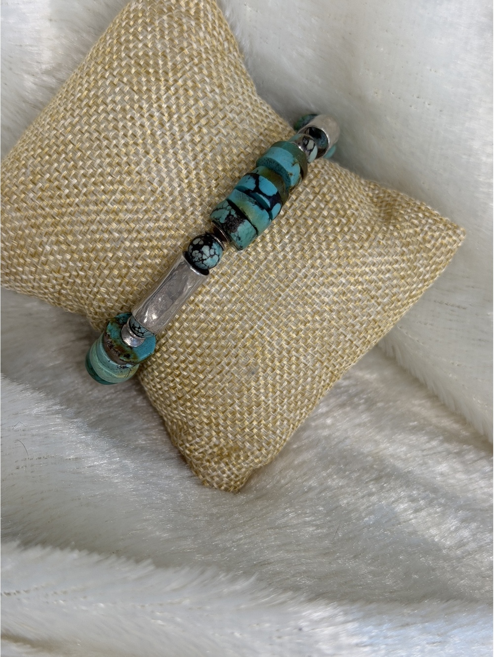 FINAL Silpada Rare Sterling Silver Turquoise Toggle Bracelet B0932
